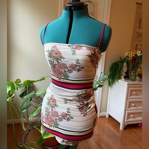 Womens Floral Mini Dress